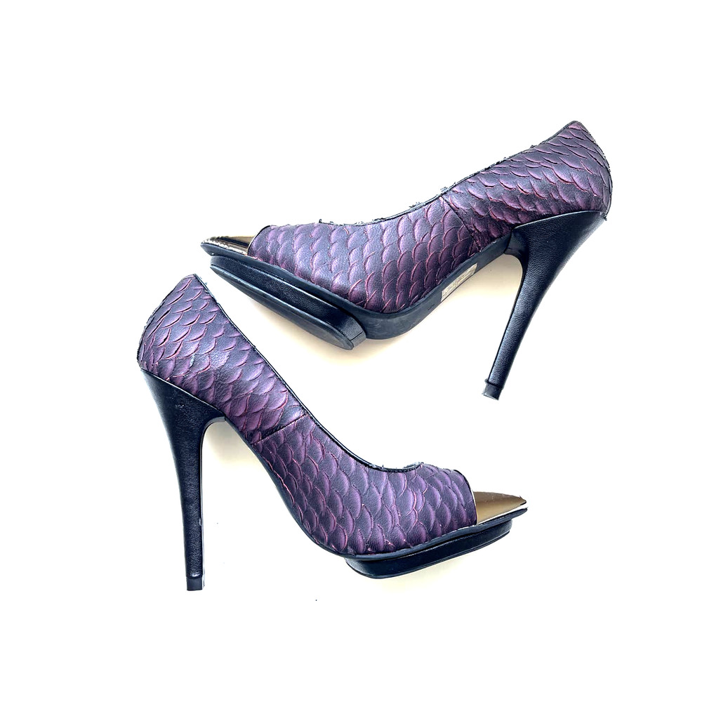 Jeffrey Campbell Bullet Ex Pumps Snakeskin Pointed